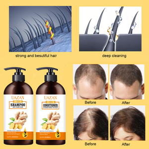 Bán Buôn Tự Nhiên Thuần Chay Gừng Tăng Trưởng Tóc Dầu Gội Điều Hòa Thiết Lập Giữ Ẩm Chống Gàu Sulphate-Miễn Phí Cho Tóc Mùa Thu - Product Image 4