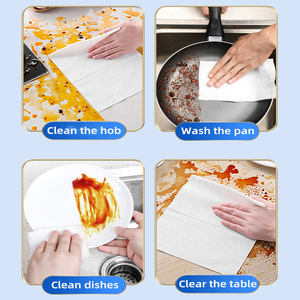 Lingettes de nettoyage de <span class=keywords><strong>cuisine</strong></span> personnalisées, qualité professionnelle, nettoyage intensif, lingettes humides pour la <span class=keywords><strong>cuisine</strong></span>, lingettes jetables pour la maison - Product Image 3