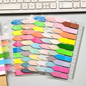 200 Sheets Multi-Color Transparent Waterproof PET Index Sticky Notes Self-Adhesive Memo Paper <b>Stickers</b> Customizable - Product Image 6