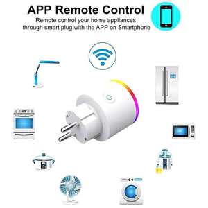 Smart WiFi Remote Control <b>Timer</b> Plug Works with Alexa & Google Home Compatible with Smart Outlet & Sockets - Product Image 5