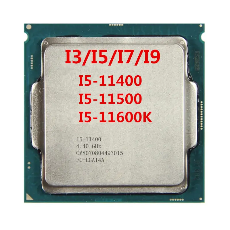 Toptan PC oyun yeni işlemci çekirdek i5-11400 i5 11400 11600 11600kf 2.6 GHz altı çekirdekli oniki iplik CPU LGA 1200 cpu