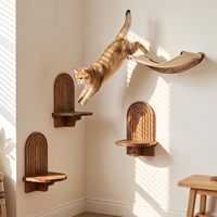 Étagères murales pour chats, pour gagner de la place, stables et sûres, peignables, pré-percées, étagère de repose pour grands chats