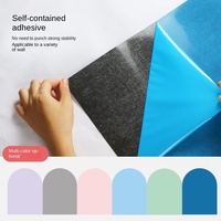 Tableau blanc souple pour enfants, enseignement à domicile, autocollants muraux magnétiques pour graffitis, plusieurs couleurs au choix, tableau adhésif coloré, gris effaçable