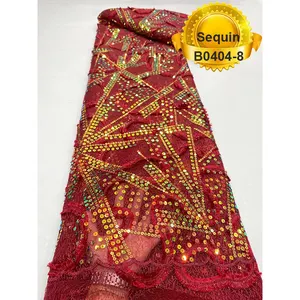 Красное платье невесты, Африканский французский Тюль 2022, свадебная оптовая продажа, сетчатая вышивка, кружевная ткань