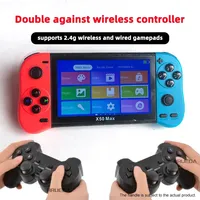 Consola de Videojuegos Retro Portátil X50 Max de 5.1 Pulgadas con Pantalla Táctil Wi-Fi, Resolución de 640x480, CPU ATM 7051, 8GB de Memoria, Juegos Portátiles