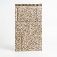 Panel de Pared Metálico Moderno, Impermeable, Ignífugo y Térmicamente Aislado, con Revestimiento de Fachada de Piedra Granitada para Uso Doméstico en Villas