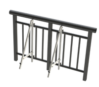 Support PV à Angle Réglable pour Modules Solaires Support Anodisé pour Balcon Toit Plat Carport Garage Mur Plancher