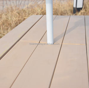 Table de jardin durable avec parasol pour jardin, cour, terrasse, pique-nique, activités de plein air, repas en plein air, détente - Product Image 4