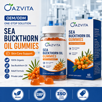 OAZVITA OEM/ODM 100% Biologische Duindoornvruchtenolie Gummies Huidverzorgingssupplement Volwassenen China Duindoornextract Gummies