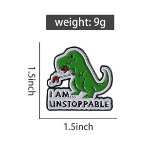 Soy <span class=keywords><strong>imparable</strong></span> dinosaurio t-rex tiranosaurio esmalte Pin Cool lindo Animal broche solapa insignia divertido regalo de joyería para amigos - Product Image 6