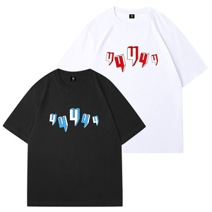 T-shirt Unisex da <span class=keywords><strong>Uomo</strong></span> a Maniche Corte, Vestibilità <span class=keywords><strong>Slim</strong></span>, Stampa Vintage con Lettere, 100% Cotone, Asciugatura Rapida, Traspirante, <span class=keywords><strong>Abbigliamento</strong></span> Outdoor - Product Image 4