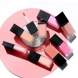 Rubor <span class=keywords><strong>en</strong></span> <span class=keywords><strong>Crema</strong></span> Cosmético de Belleza de Marca Propia Más Vendido, Logotipo Personalizado, Color Rosa Bebé Orgánico, Mini Rubor Facial para Piel Seca - Product Image 6