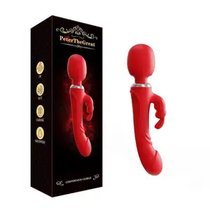 3 In 1 Powerful Double Head Realist Dildo Rabbit Vibrator Sex Toys For Woman Wand Massager Relieve Pain Masturbators For Women%