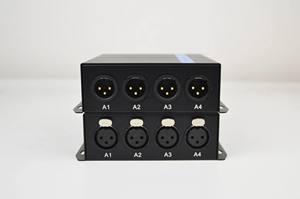 Yunvo ตัวขยายสัญญาณเสียง XLR, YV-4XLRA-T ต่อสัญญาณเสียงแบบสมดุลสองทิศทาง4ช่องสัญญาณสองทิศทางระดับ XLR สำหรับใยแก้วนำแสง - Product Image 5
