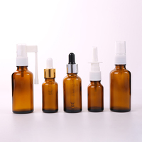 5ml 10ml 20ml 30ml 50ml 100ml 120ml Flacon compte-gouttes en verre noir ambre givré mat Flacon d'huile essentielle