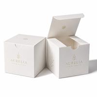 Boîtes en carton blanc personnalisées à bas prix, en gros, avec gaufrage, recyclables et durables, emballage en carton pliable pour cadeaux et artisanat