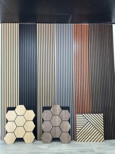 Trang Trí Linh Hoạt Xoăn Cong Linh Hoạt Slat Ánh Sáng Cong Acoustic Tường Bảng Điều Chỉnh Chất Lượng Cao Cách Âm Vật Liệu Pet Bảng Điều Chỉnh - Product Image 5