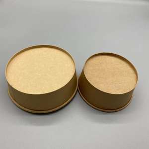 Bols d'emballage alimentaire jetables en papier de qualité supérieure, prix abordable, qualité alimentaire, avec couvercles, pour salades, sushis, sandwichs, 300 g/m² - Product Image 6