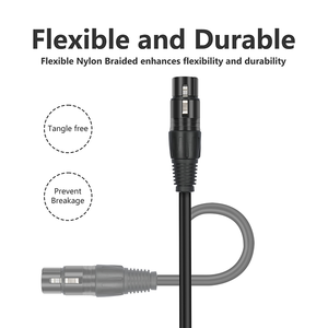 Cable <span class=keywords><strong>Xlr</strong></span> a <span class=keywords><strong>Xlr</strong></span> 3M 5m 10M 20m Conector de cable de micrófono de audio Profesional Cable <span class=keywords><strong>Xlr</strong></span> de micrófono macho y hembra de 3 pines - Product Image 3