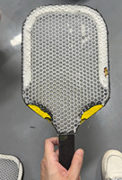 Raquette de pickleball Dongguan Hengyi Sport Equipment Pro IV No Pattern Black GEN 4 14mm 16mm Standard et Large en fibre de carbone Toray