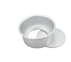 Molde Redondo para Hornear de 2 Pulgadas, Moldes para Pastel de Aluminio para Microondas con Fondo Desmontable - Product Image 1