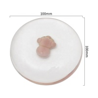 Tapis de souris en gel transparent à changement de couleur progressif en forme de cristal avec repose-poignet pour le jeu et le bureau à domicile