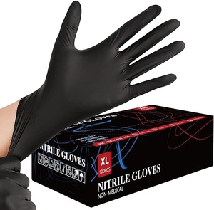 Gants <span class=keywords><strong>en</strong></span> nitrile bleu <span class=keywords><strong>noir</strong></span> 6 mil, sans latex, <span class=keywords><strong>en</strong></span> <span class=keywords><strong>plastique</strong></span>, de sécurité, logo personnalisé OEM, gants <span class=keywords><strong>en</strong></span> nitrile sans poudre, gants médicaux <span class=keywords><strong>en</strong></span> nitrile - Product Image 1