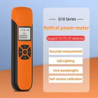 Portable G10 Mini Fiber Optical Power Meter OPM Dual Range Rechargeable Fiber Test Tool with SC/FC/ST Connector for FTTH Network
