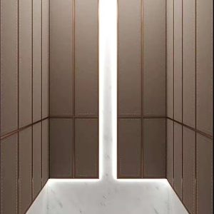 Ascensor Comercial Moderno para Pasajeros con Accionamiento AC sin Engranajes y Construcción de Acero Inoxidable para Edificios de Oficinas - Product Image 1