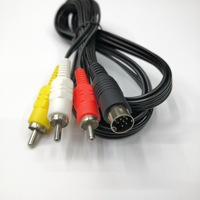 Câble audio-vidéo de remplacement pour câble AV MD2, cordon 3RCA de 1.8M, accessoires de jeu