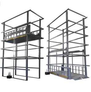 1 Ton 1.5 Ton 2 Ton Electric Cargo Lift Platform Hydraulic Work Lift Freight Goods <b>Elevator</b> Optimized for Warehouse Freight - Product Image 1