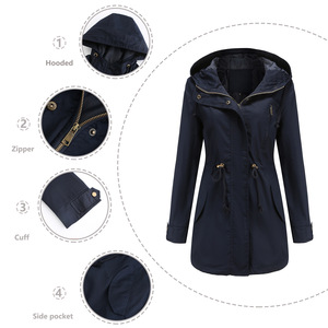 Mistral leggero da <span class=keywords><strong>donna</strong></span> <span class=keywords><strong>giacca</strong></span> da esterno Trench <span class=keywords><strong>giacca</strong></span> a vento antivento <span class=keywords><strong>in</strong></span> <span class=keywords><strong>cotone</strong></span> materiale Chaquetas De Mujer - Product Image 3