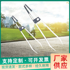 Nuevo recogedor de basura de doble varilla para saneamiento, recolector de basura doméstico, recogedor de objetos de aleación de aluminio, recogedor de mufos de cigarrillos - Product Image 5