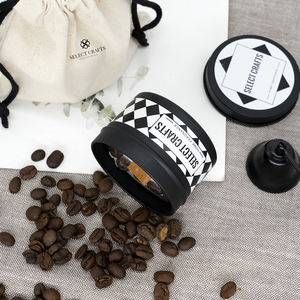 Diseño novedoso, venta al por mayor, <span class=keywords><strong>etiqueta</strong></span> privada personalizada, aroma de café, vela de estaño <span class=keywords><strong>negra</strong></span> Natural de 4oz, velas perfumadas de cera de soja - Product Image 6