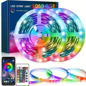 Shinechip <strong>RGB</strong> <strong>LED</strong> Strip Light 5050 Smart PVC Christmas Indoor Ambient Decoration with 5V USB &amp; APP Control Light <strong>Strings</strong> - Product Image 3