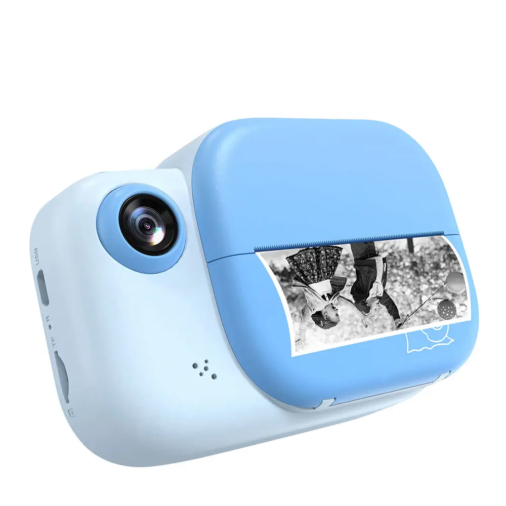 2023 New Design 1080p 30FPS video Portable MP3 Cute Kids Instant Print Camera For Children