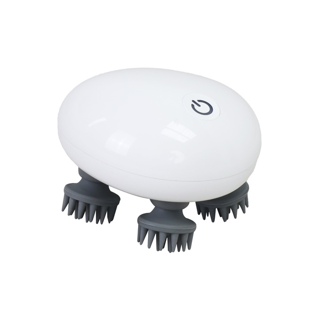 Mini Battery Wholesale Waterproof Black Electric Hand Held Scalp Head Scalp Massager Neck Massage Brush Custom Logo Machine