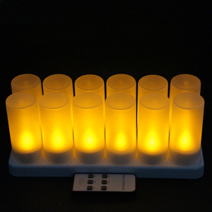 Bán buôn ngày giáng sinh trang trí nến đèn USB Flameless sạc <span class=keywords><strong>LED</strong></span> tealight đèn đám cưới confession bar nhà hàng - Product Image 3