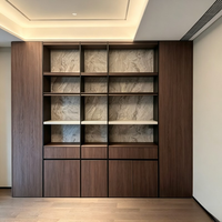 Buffet élégant et luxueux SLS sur mesure, design en bois décoratif pour salle à manger, salon et entrée, rangement