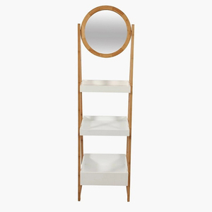 <span class=keywords><strong>Étagère</strong></span> en bambou classique à 3 niveaux, non pliable, multifonctionnelle, pour le salon - Product Image 5