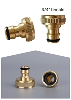 Adaptateur de robinet femelle en laiton Offre Spéciale 3/4 "connecteur de mamelon de tuyau d'arrosage