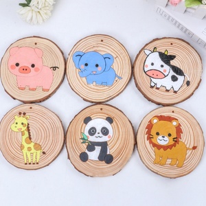 2023幼儿园手工玩具儿童恐龙木制Diy艺术动物松木芯片绘画套装 - Product Image 6