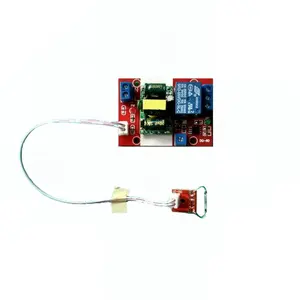 Taidacent AC220V Sakelar Buluh Sensor Pintu, Sakelar Reed Magnetik Relay 2 CH Deteksi Kontrol Magnetik Sakelar Pintu Reed Magnetik