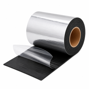 Bande d'étanchéité bitumineuse autocollante avec feuille d'aluminium pour l'étanchéité des fondations des murs de soutènement en maçonnerie extérieure - Product Image 1