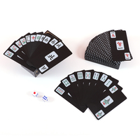 Jeu de Mahjong américain économique, cartes écologiques avec logo personnalisé, 152 cartes, finition mate, pour les familles et les joueurs de poker