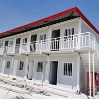 Contenedor de Ensamblaje Rápido, Casa Contenedor Móvil, Impermeable, Aislamiento Térmico, Edificio Temporal para Dormitorios de Construcción