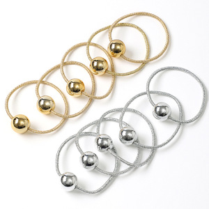 Coletero Navideño Europeo Americano con <span class=keywords><strong>Bolas</strong></span> Doradas y Plateadas, Accesorio para el Cabello <span class=keywords><strong>de</strong></span> Mujer, Moderno y Elegante - Product Image 2