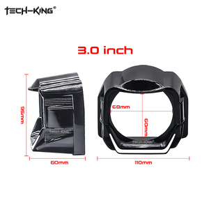 TECH-KING 3,0 pulgadas 1,5 pulgadas 1,8 pulgadas decoración cubierta lámpara coche motocicleta faro BI LED proyector cubierta con anillo de <span class=keywords><strong>Halo</strong></span> Led - Product Image 5