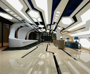 Le plafonnier rectangulaire <span class=keywords><strong>en</strong></span> plastique de ZHIHAI couvre des panneaux de plafond décoratifs de fleur pour le <span class=keywords><strong>club</strong></span> - Product Image 5