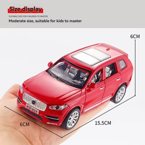 Diecast 1:32 <span class=keywords><strong>Volvo</strong></span> XC90 y XC40 modelo de coche de aleación de Metal Luz de sonido 6 simulación de puerta abierta para decoración de oficina en casa juguetes para niños - Product Image 4